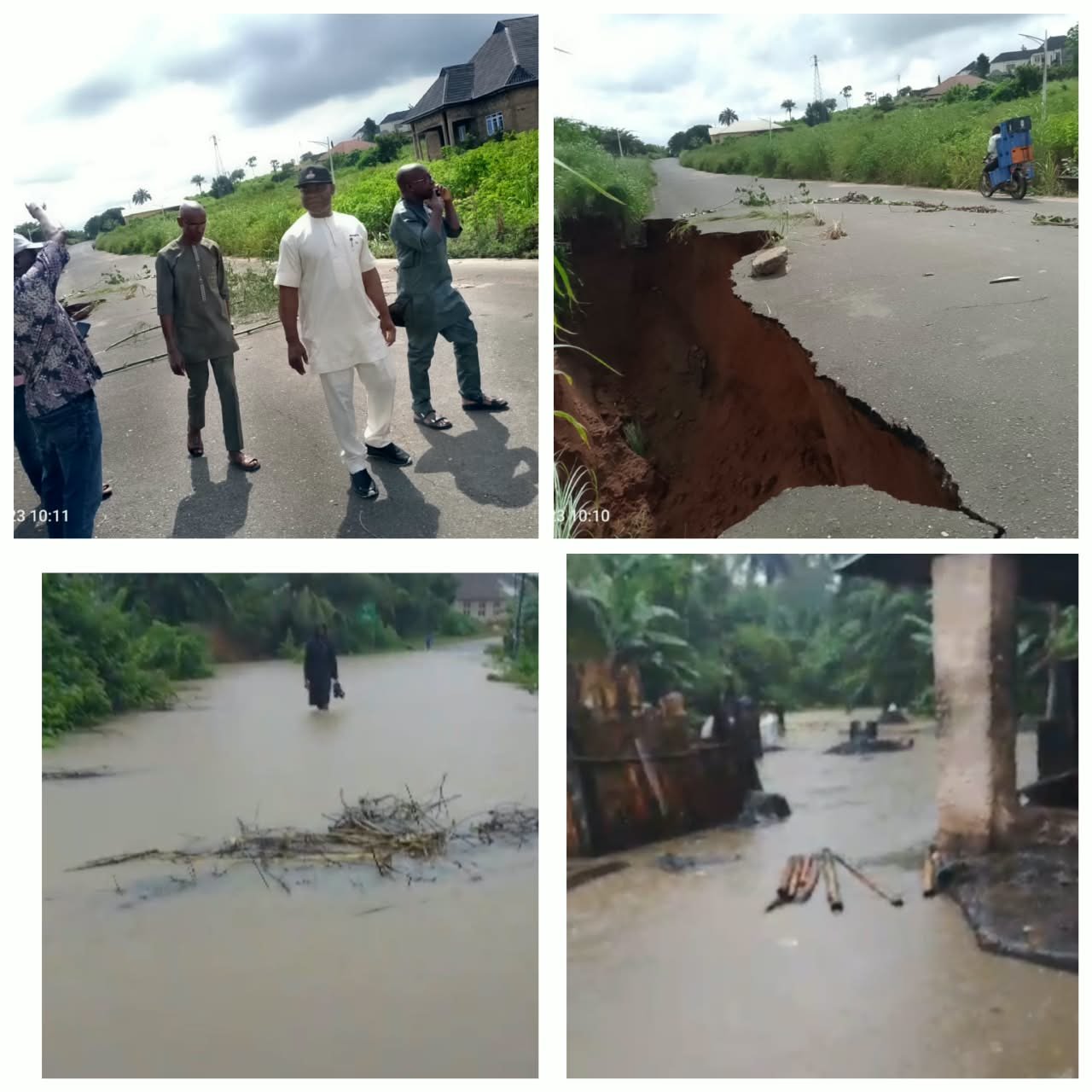OZIOMACHI VISITS ALAYI EROSION SITE, ASSURES UGWUEKE FLOOD VICTIMS OF GOVERNMENT SUPPORT